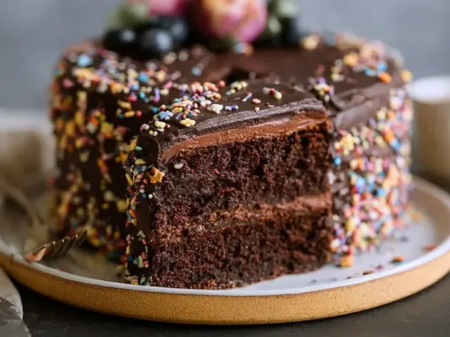 Bakery-Quality Chocolate Sprinkle Cake at Home