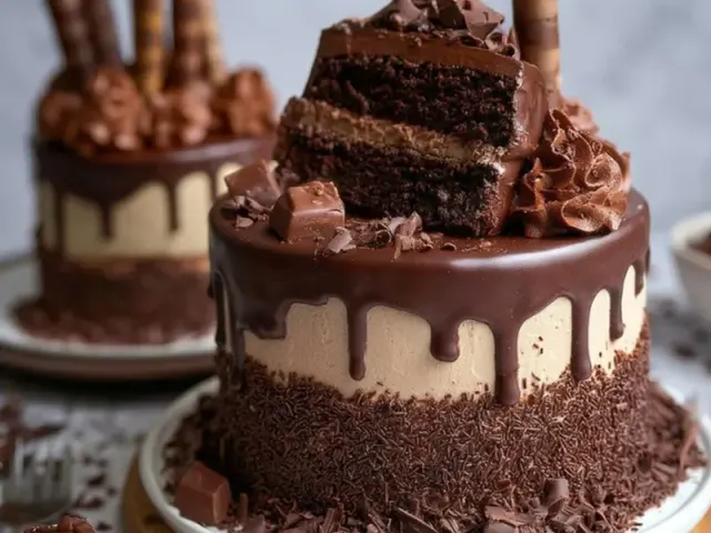 Chocolate Tiered Cake: Broke Pinterest